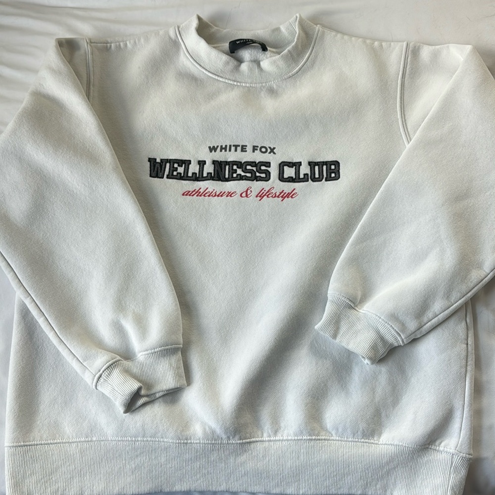 White Wellness Club Sweatshirt